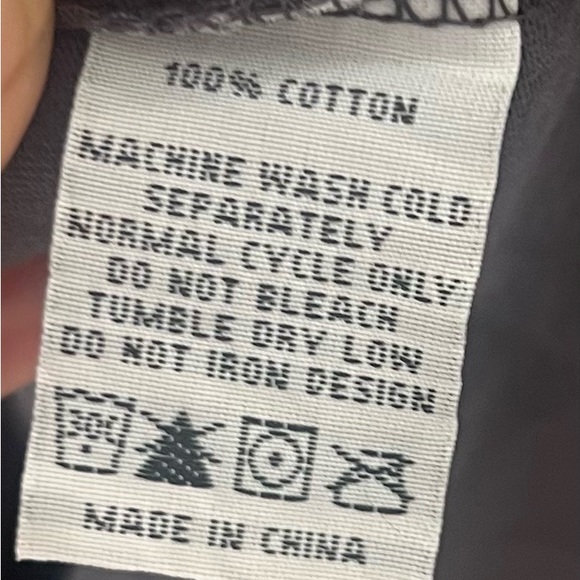 NWOT BSR Smiley By Samii Ryan Good Vibes Oversized Tee in Charcoal size M - Picture 7 of 7